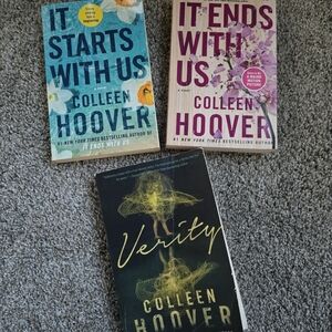 Colleen Hoover Book Set - It Starts With Us, It Ends With Us, Verity Paperbacks